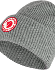 grey beanie with Fjällräven lgoo