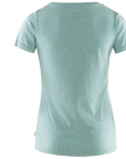 indigo blue-melange round neck t-shirt