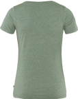 patina green-melange round neck t-shirt