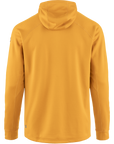 mustard yellow fleece jacket with hood
