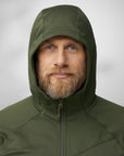 deep forest fleece jacket with hood