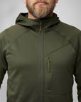 deep forest fleece jacket with hood