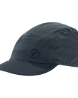 Dark gray cap with a Fjällräven logo on a white background