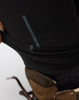 folded leg ends of port-iron grey tights