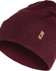 dark garnet knitted beanie hat