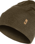 dark olive knitted beanie hat