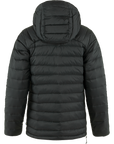 black padded down winter jacket