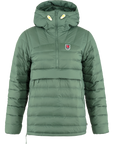 patina green padded down winter jacket