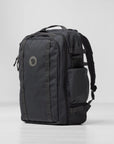 Gray backpack with a visible Fjällräven logo on a light gray background