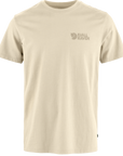 Beige t-shirt with a Fjällräven logo on a white background