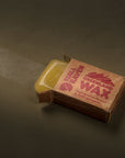 Greenland wax block on a dark background