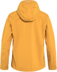 mustard yellow windbreaker jacket with hood