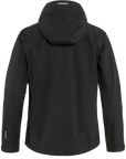 black windbreaker jacket with hood