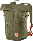 green foldtop backpack
