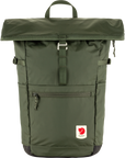 mountain green foldtop backpack
