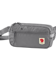 shark grey waist bag with a visible Fjällräven logo