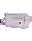 Light purple waist bag with a visible Fjällräven logo on a white background