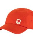 flame orange baseball cap with Fjällräven logo