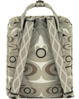 Backpack with geometric pattern on a white background
