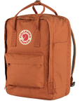 terracotta brown backpack with Fjällräven logo