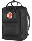 black backpack with Fjällräven logo