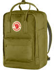 foliage green backpack with Fjällräven logo