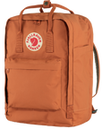 terracotta brown backpack with Fjällräven logo