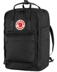 black backpack with Fjällräven logo