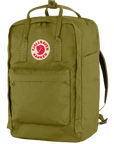 foliage green backpack with Fjällräven logo