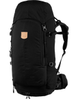 Black backpack with visible arctic fox logo on a white background