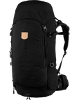 Black backpack with visible arctic fox logo on a white background