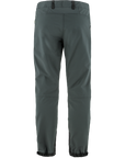 basalt-iron grey long trekking trousers