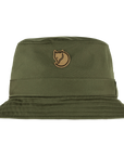 laurel green bucket hat with arctic fox logo