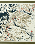 Swedish Classic Map Scarf