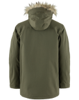 laurel green parka with fur hood