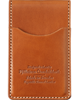 leather card holder with engraving