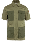 green-laurel green collared shirt with pockets