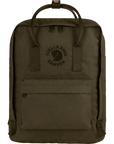 dark olive backpack with Fjällräven logo