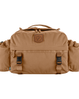 brown waist pouch with arctic fox logo