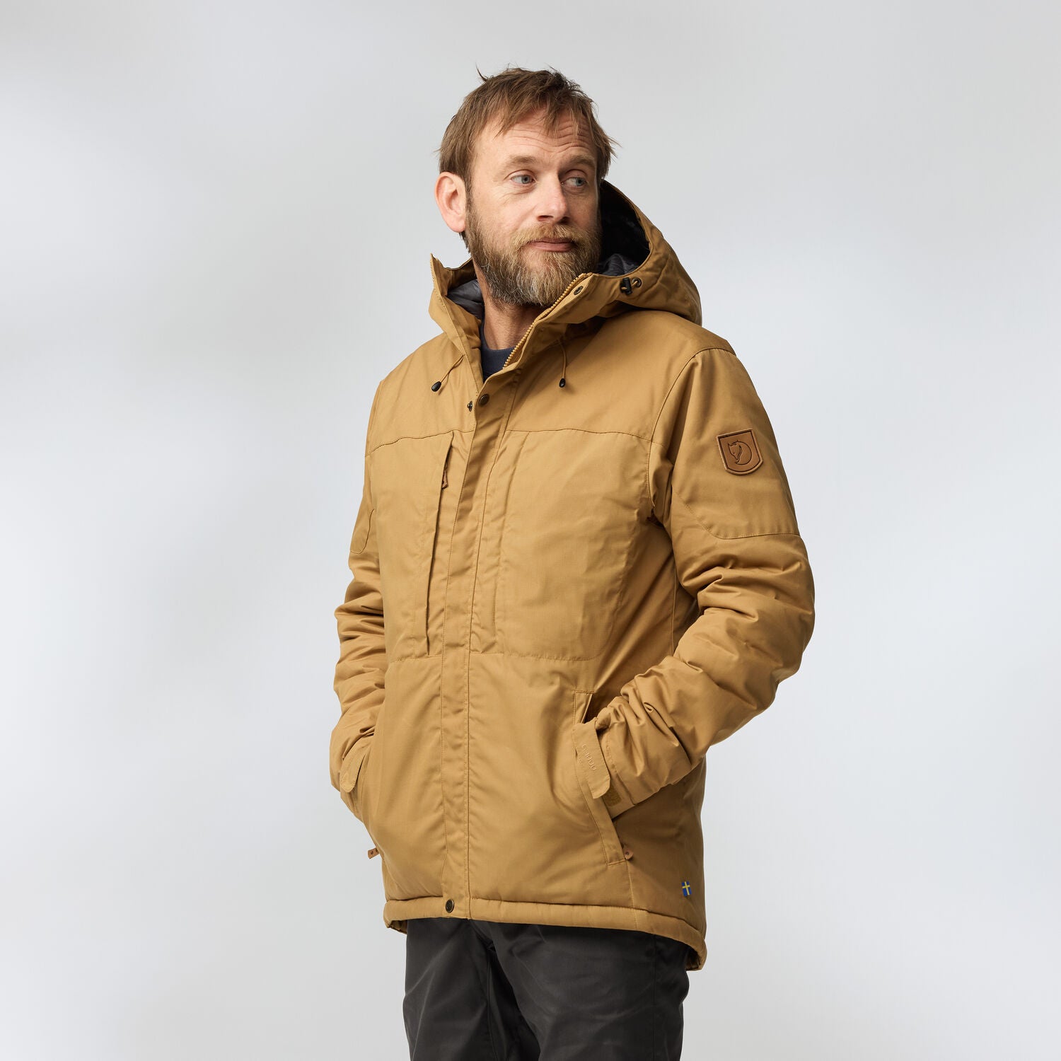 Skogsö Padded Jacket M - Men's G-1000 PrimaLoft® Black RISE Hip