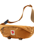 red gold waist bag sling bag with Fjällräven logo