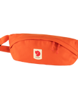 hokkaido orange sling bag with Fjällräven logo