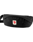 black sling bag with Fjällräven logo