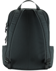 Black backpack on a white background