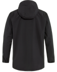 black waterproof rain jacket