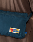 navy pouch small bag with Fjällräven logo