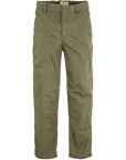 Green pants on a white background