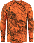 orange multi camo long sleeve top