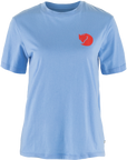 ultramarine round neck t-shirt with arctic fox logo