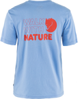 ultramarine round neck t-shirt with arctic fox logo